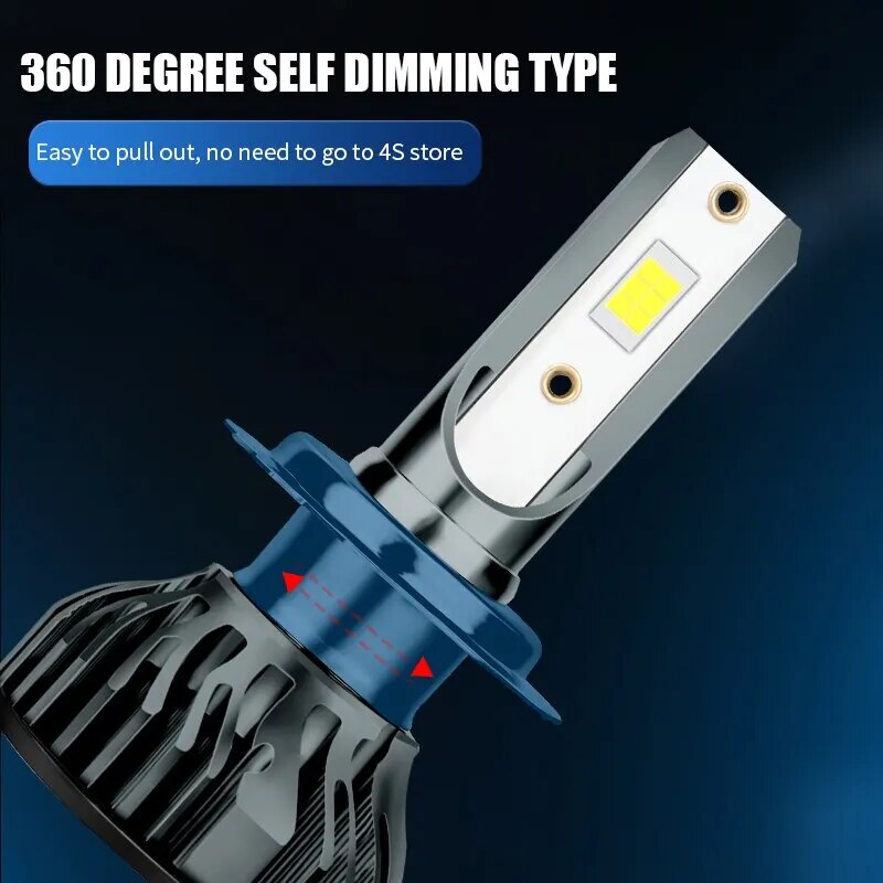 H4 H7 LED Mini Canbus 160W 60000LM H1 9005 HB3 9006 HB4 H8 H9 H11 Fog Lights Car Headlight Led Waterproof Auto Bulbs 6000K 8000K