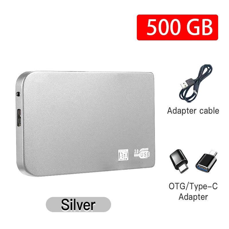Original Hard Drive Portable SSD 1TB 2TB Solid State External Drive USB3.0 Interface High-speed Hard Disk for Notebook/Desktop