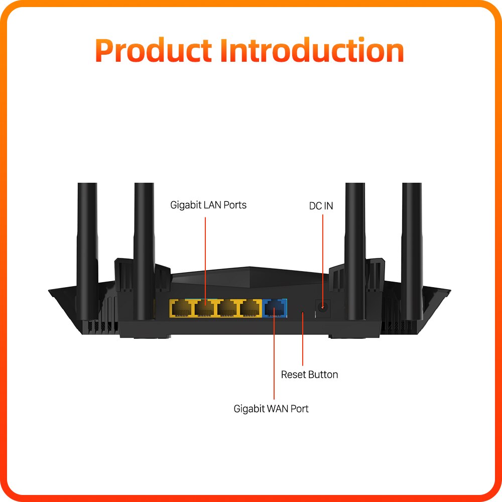 PIXLINK LV-AC22 1200Mbps Wireless Gigabit Router Signal Amplifier Wireless-AC Dual Band Smart Technology 4-Gigabit Ports