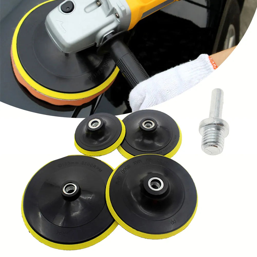3/4/5/6/7 Inch Flocking Sanding Disc Self Adhesive Polishing Disc Drill Rod Car Paint Care Polishing Pad For Electric Polisher