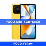New Global Version POCO C40 3GB 32GB / 4GB 64GB Smartphone 6000mAh battery 6.71”Display JLQ JR510 Octa-core CPU 13MP main camera