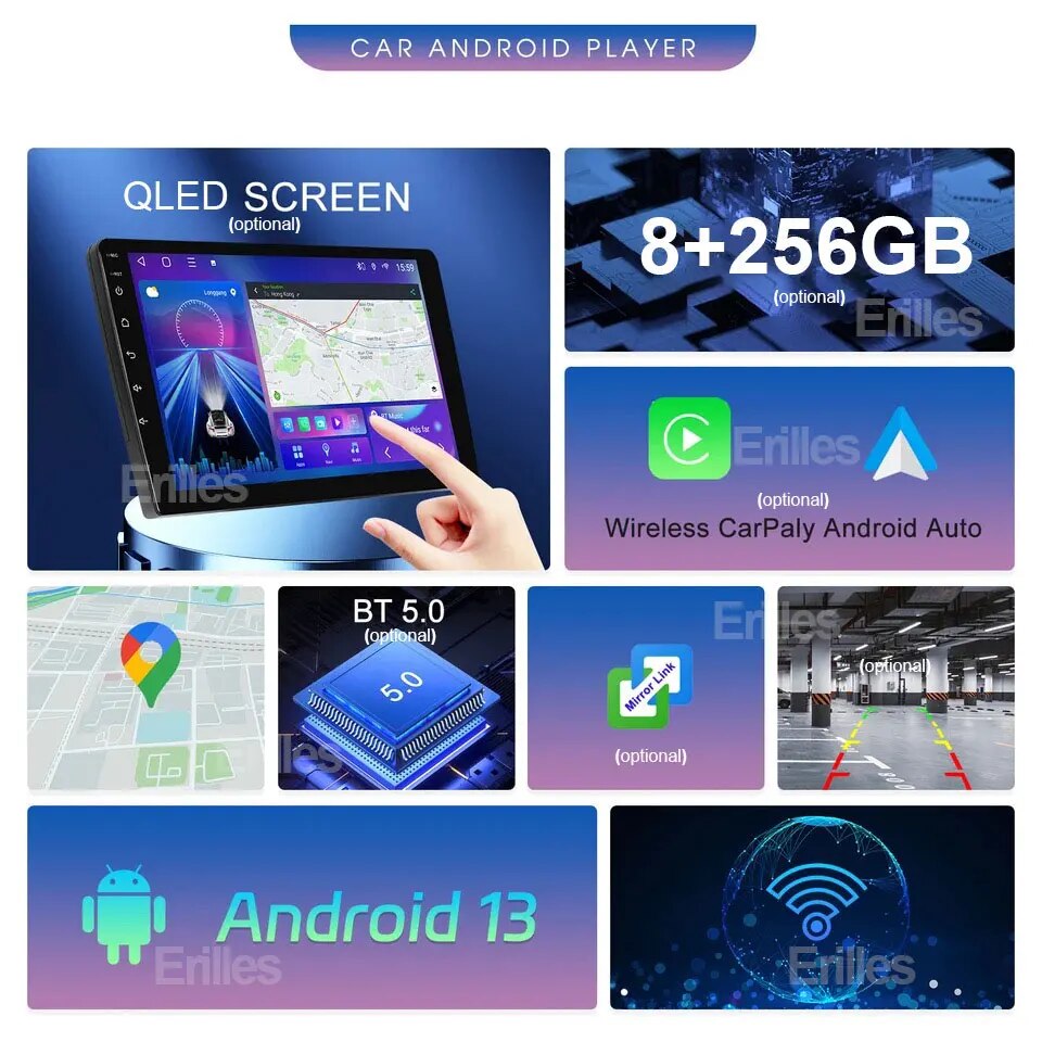 Android 13 Carplay Car Radio For Hyundai Tucson IX35 3 2015 2016 2017 2018 Multimedia Video Player Navigation GPS Head Unit 2Din