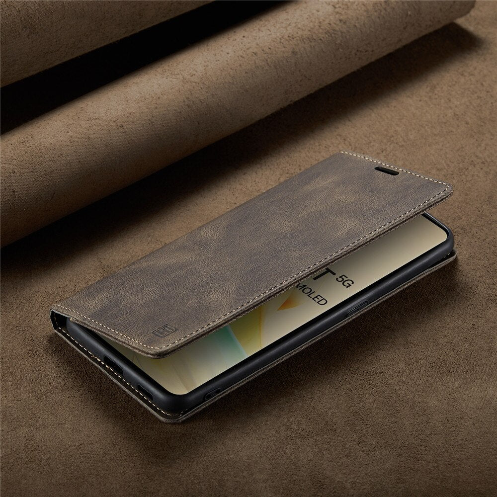 OPPO Reno8T 5G Case Leather Magnetic Card Bags Cover For OPPO Reno 8T 4G Case Luxury Wallet Stand with Holder Reno8T Phone Case