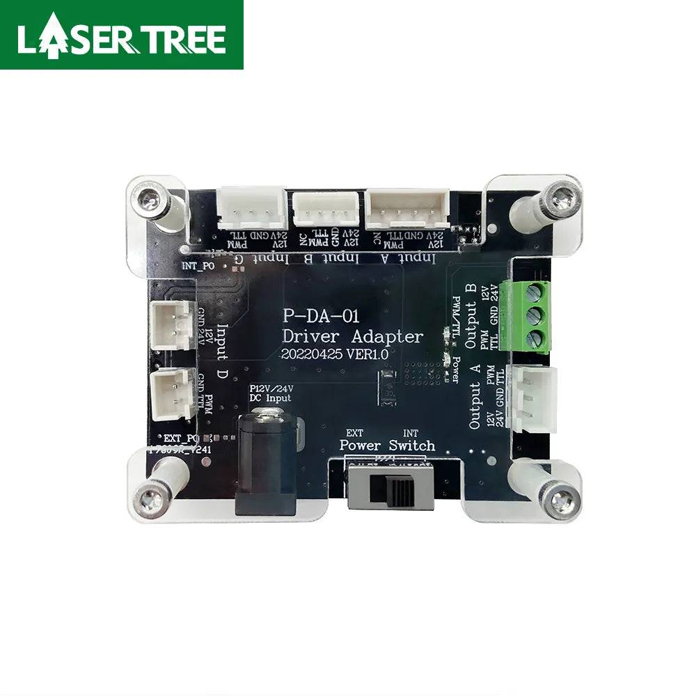 LASER TREE 20W 40W 80W Laser Module Interface Adapter Board Connector Support for Engraver Cutter Machine 2Pin 3Pin 4Pin