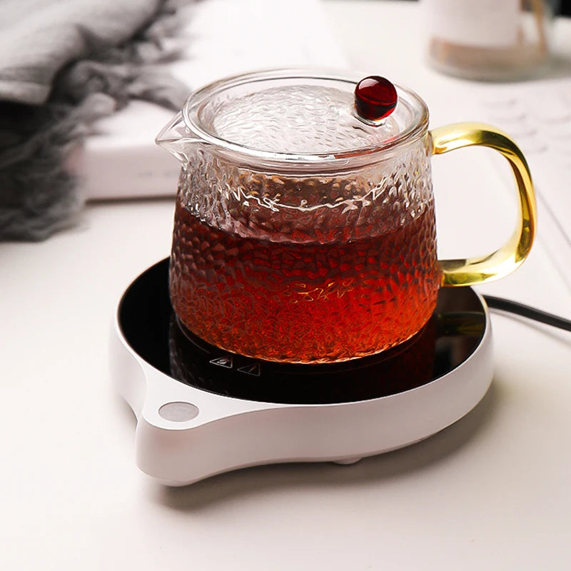 110V/220V Cup Heater 100°C Coffee Mug Warmer Hot Tea Makers Warmer Coaster Electric Hot Plate 5 Gear Heating Pad For Milk Tea