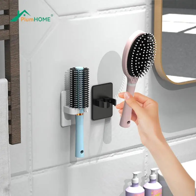 Wall Mounted Hair Dryer Holder Bathroom Wall Organizer Storage Holder Home Hair Brush Storage Bracket Hair Dryer Rack