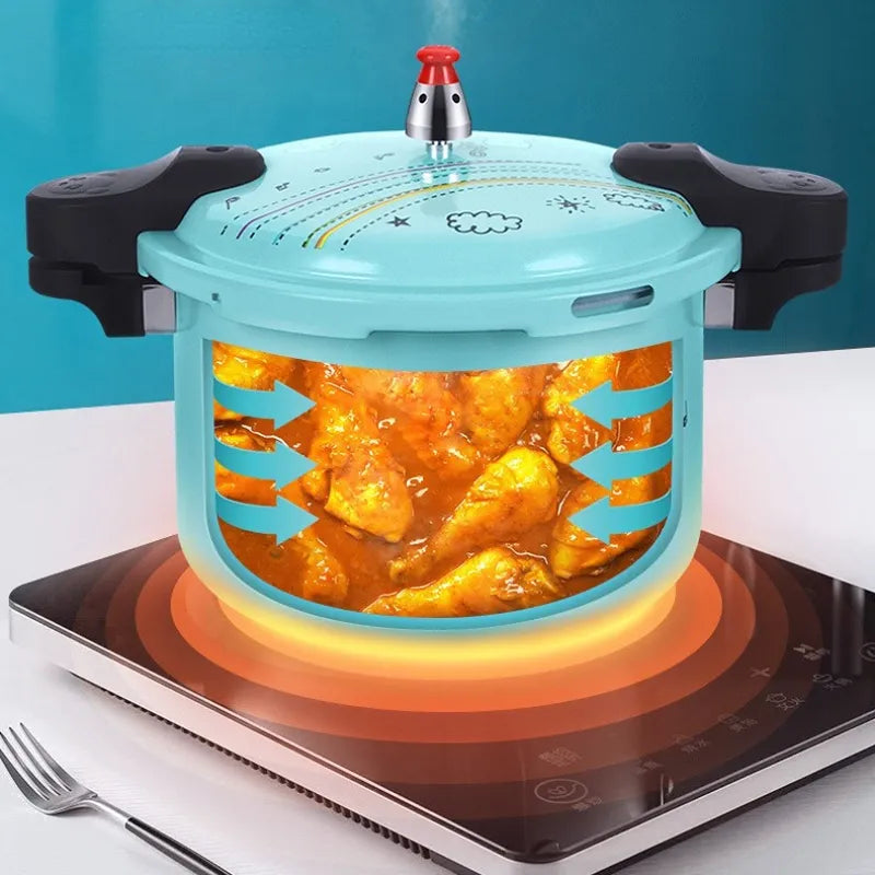 Portable Non-stick Pan Pressure Cooker Household Gas Induction Cooker General Explosion-proof 18/20CM Household Rice Cookers