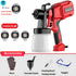 T 1000ML Electric Spray Gun 800W High Pressure with Nozzle Flow Control Airbrush Paint Gun Detachable Electric Paint Sprayer