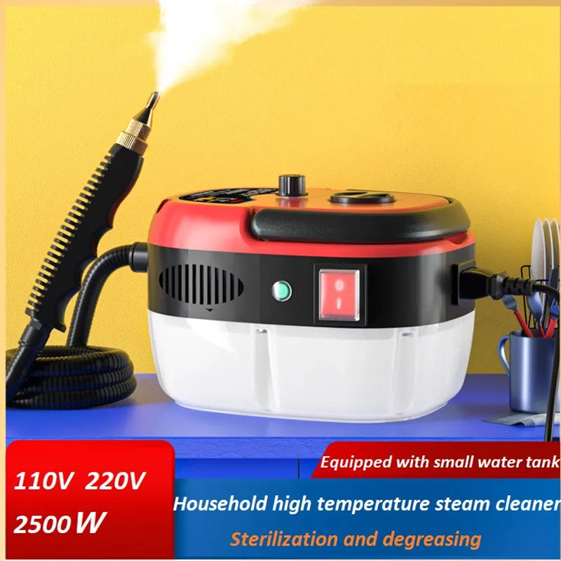 New High Pressure And Temperature Steam Cleaner For Air Conditioning Kitchen Hood Car Cleaner With Water Tank 2500W 110V 220V