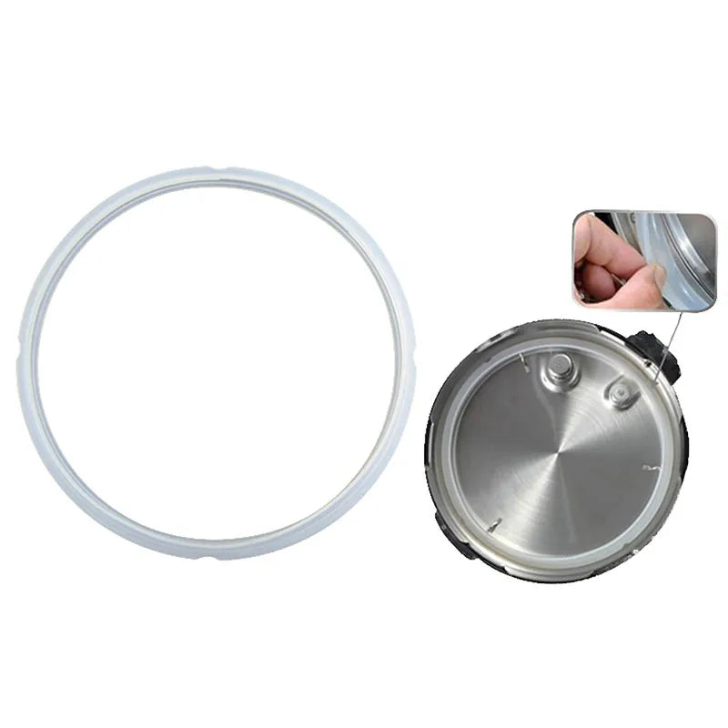 4/5/6L Electric Pressure Cooker Silicone Sealing Ring Kitchen Rice Cooking Pot Replacement Rubber Ring 22/24CM Circle ( no pot )