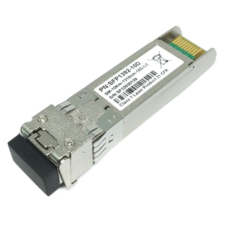 10G SFP+Duplex LC Optical Fiber Module Single 5km 1310nm with INTEL/Cisco/Mikrotik/Huawei/Extreme Switch Full Compatible