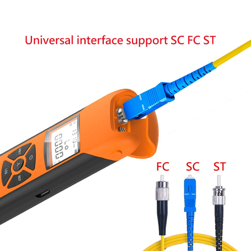 Optical Power Meter G10 High Precision Rechargeable Battery FTTH Fiber Optic Power Meter With Flash Light OPM  FC/SC/ST