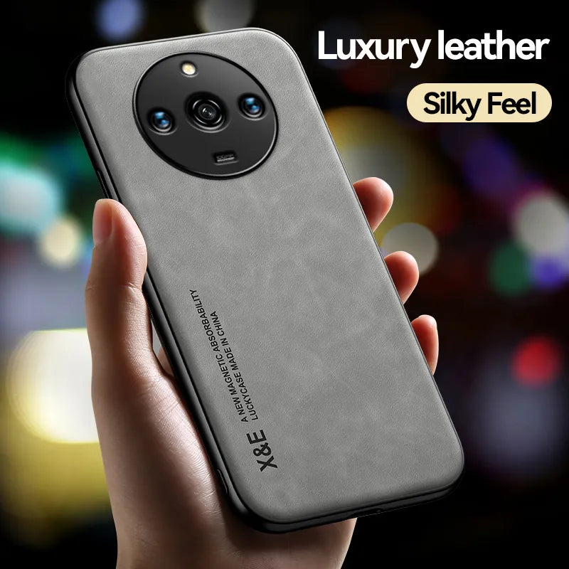 Case For Realme 11 Case Leather Silicone Cover For Realme 11 Pro + Phone Case OPPO Realme 11 Pro Plus Cover