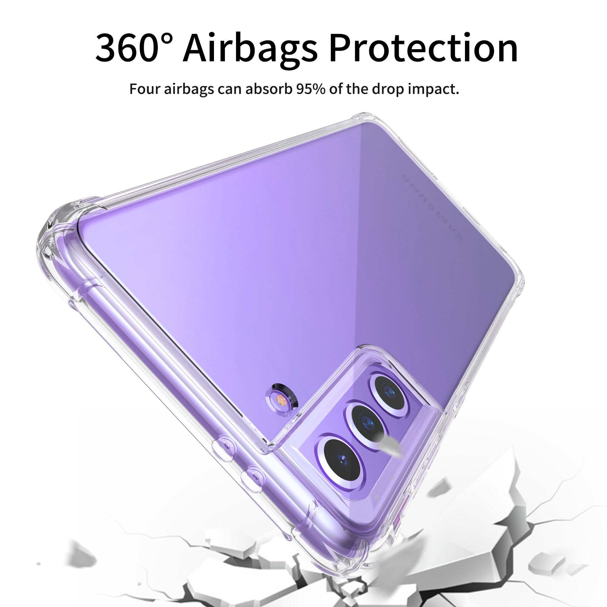 Anti-Falling Soft TPU Case for Samsung Galaxy S21 FE S23 Ultra S21 Plus S22 S20 FE A14 A54 A34 A52 A72 A13 A53 A73 A33 Cover