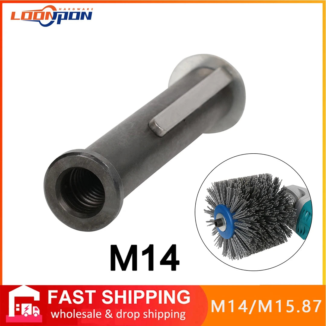 M14 100mm*19mm Polishing Wheel Axle Connection Rod for Polisher Angle Grinder Bulgarian 115 125