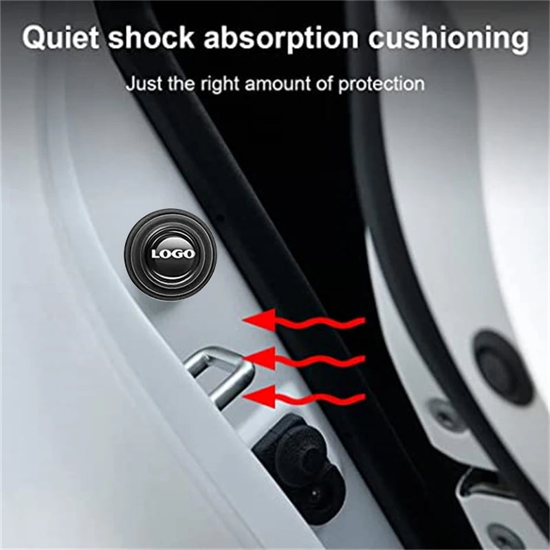 10pcs/lot Car Shock Absorber Gaskets Anti-collision Pad Car Door Protection Sticker Soundproof Mat Auto Accessories For All Car