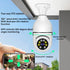 2MP 1080P Light Bulb Camera 5G Wifi Camera for Home Surveillance Spotlight E27 360 Degree Panoramic Wireless Security IP Camera