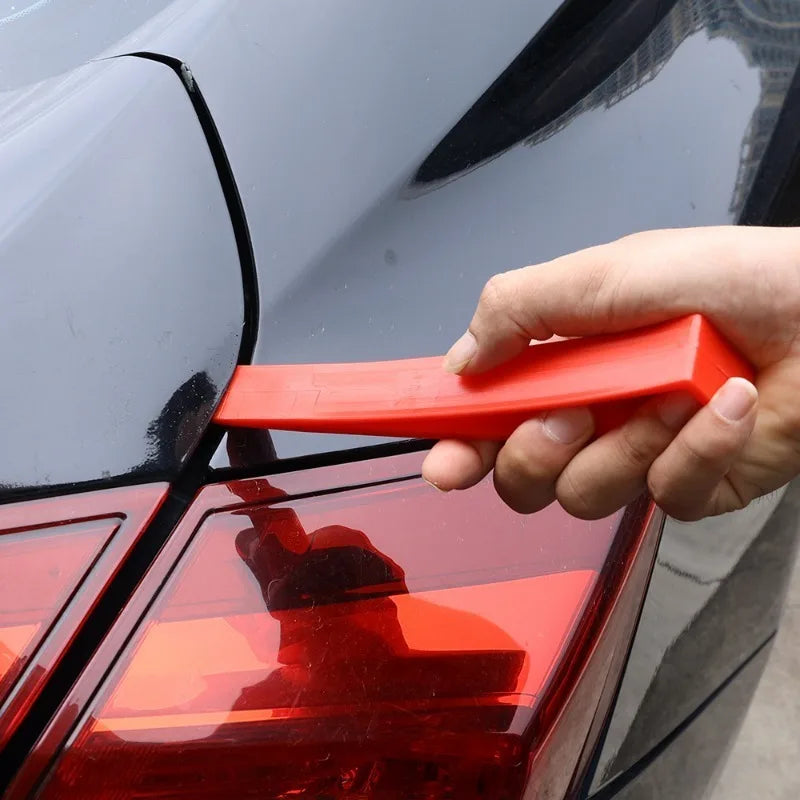 Universal Crowbar Enlarger Car Door Wheel Recess Auto Body Window Wedge Remove Tool Car Dent Plastic Red Repair Hand Tools