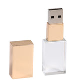 JASTER Crystal USB 2.0 4GB 8GB 16GB 32GB 64GB Wedding Gifts Flash Drive Over 10pcs Free Logo Pen Drives 100% Real Capacity