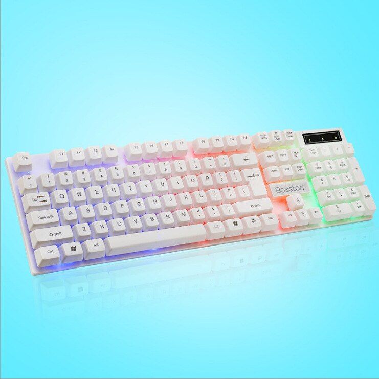 LED Lighting Dazzlingly Cool Lighting Keyboard Mouse Combination Mechanical Keyboard Rgb Mouse Usb Interface For Desktop Laptop