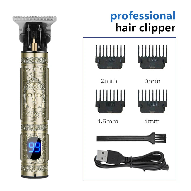 T9 Cordless Hair Finishing Beard Clipper for Men Electric Shaver Razors USB Men's Barber Machine Sex Tools Massage Gun Mijia
