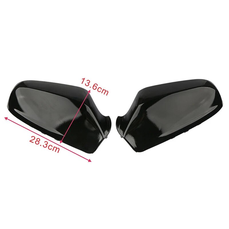 Rhyming Black Rearview Mirror Cap Wing Side Mirrors Cover Housing For Vauxhall Opel Astra H 2004-2009 6428200 6428199