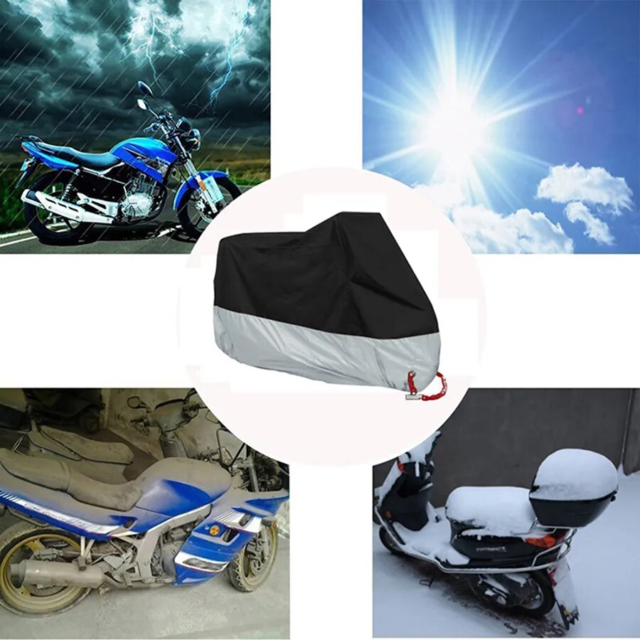 Brand New S M L XL 2XL 3XL 4XL Universal Outdoor UV Protector Waterproof Motorcycle Cover Bache Funda Moto Scooter Bycicle Case