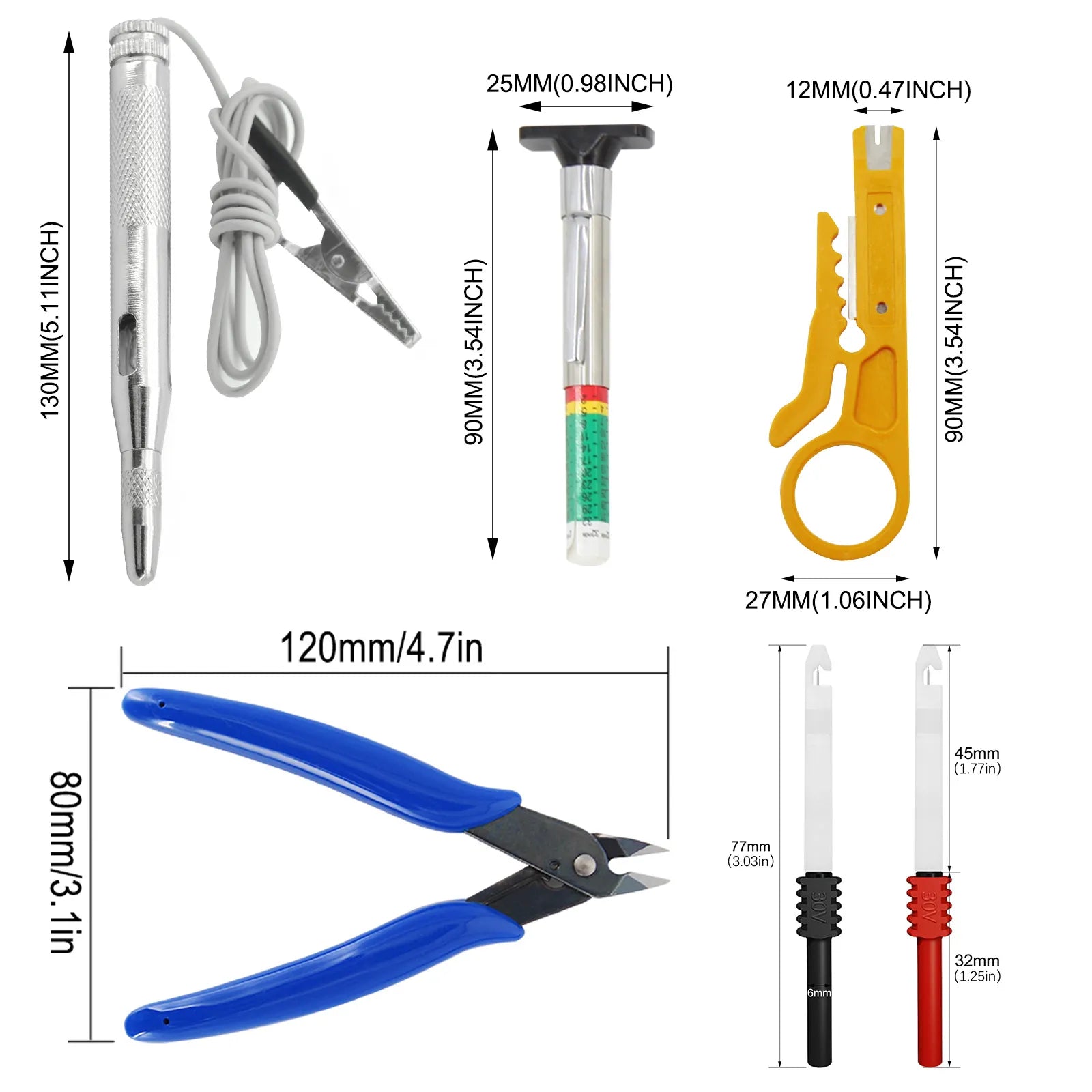 Car Terminal Removal Electrical Wiring Wire Harness Crimp Connector Pin Extractor Kit Repair Hand Tools Pick Hook Set