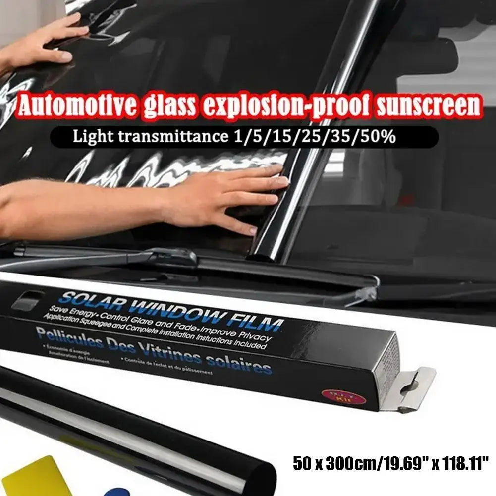 Car Insulation Film Window Privacy Film Heat UV Block Scratch Resistant Auto Car Windshield Sun Shade Film Auto UV Protector
