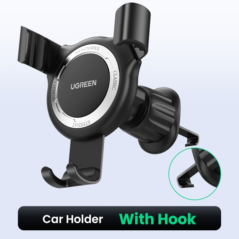 Ugreen Car Phone Holder for Mobile Smartphone Support Cell Phone Stand for iPhone 13 12 Pro Auto Vent Mount Gravity Holder Stand