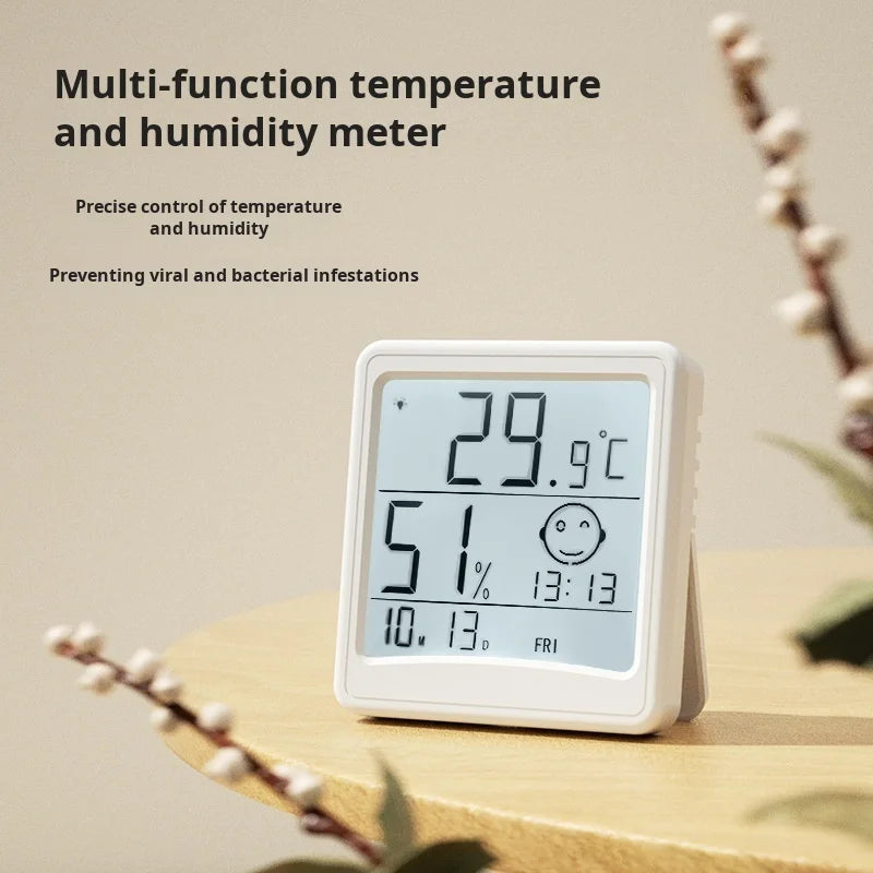 Intelligent home wallmounted humidity and temperature meter digital expression