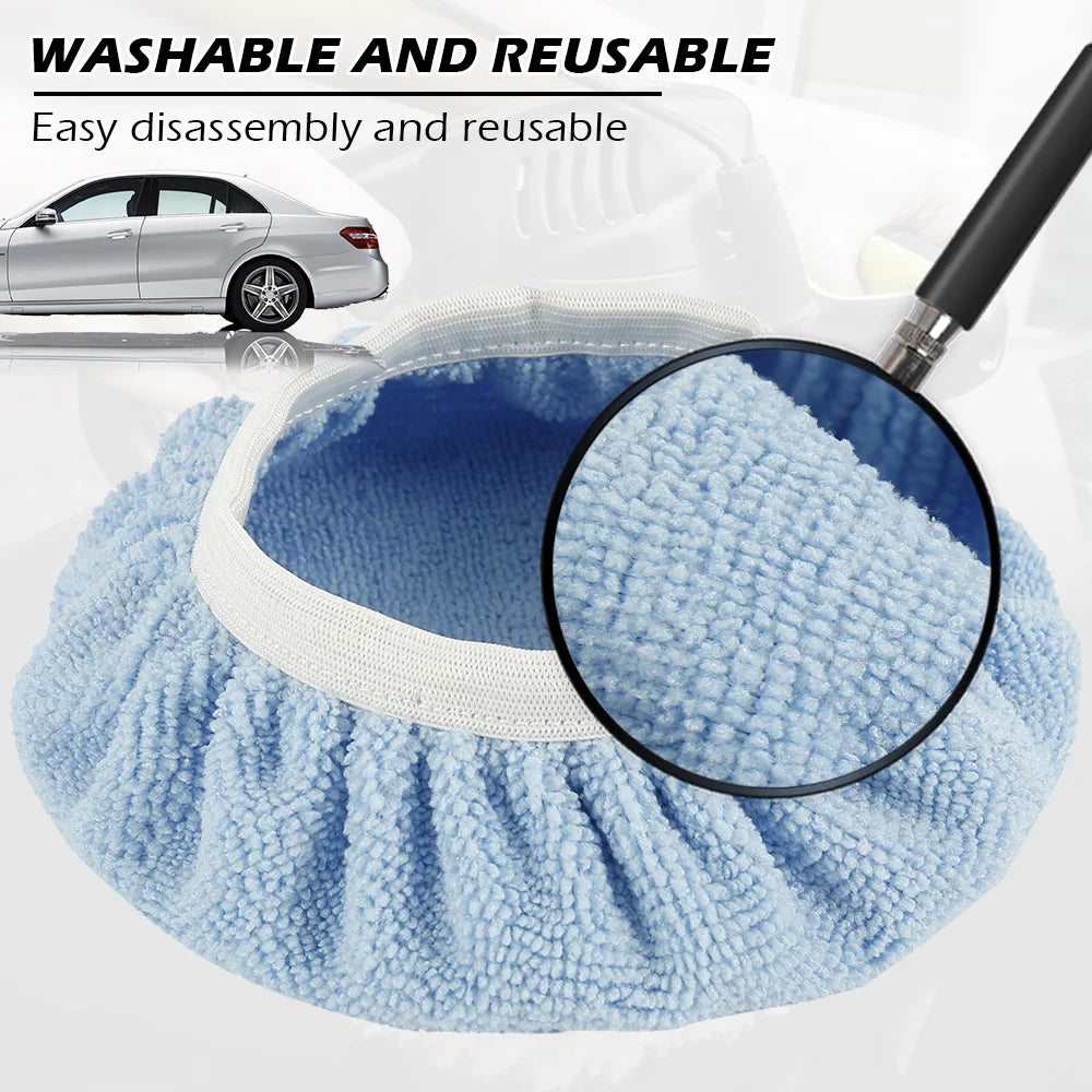 10Pcs 9 10 Inch Car Polishing Pad Auto Microfiber Bonnet Polisher Soft Wool Wax Wash Buffer Cover Cleaning Tools Accessories