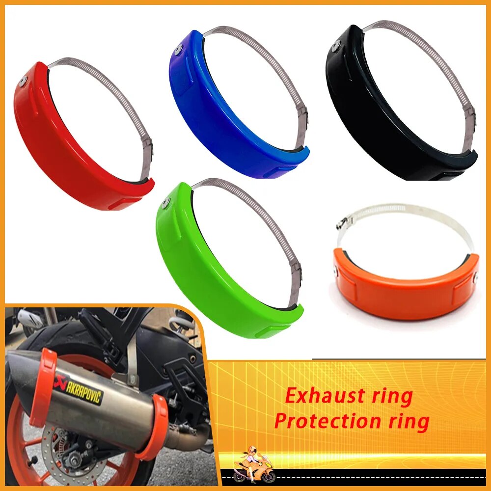 Universal Motorcycle Parts 100-160mm Round Exhaust Protection Ring Decoration Ring