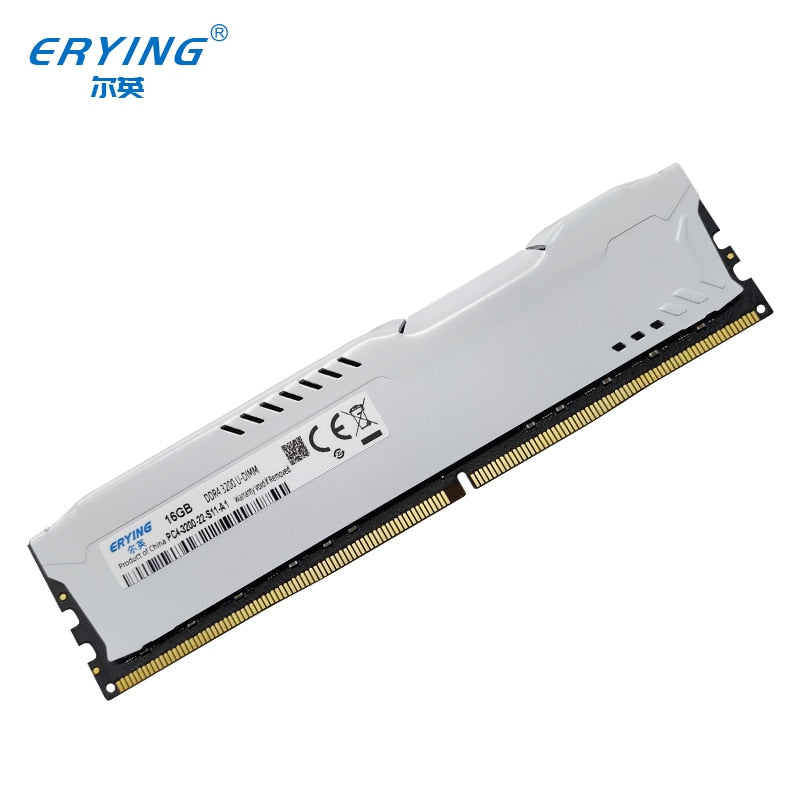 ERYING (2Pieces)RAM DDR4 16GB x2 3200MHz PC4-25600 1.35V Dual Channel Stunning Desktop Memory For i7 i9 11800H Kit Mb