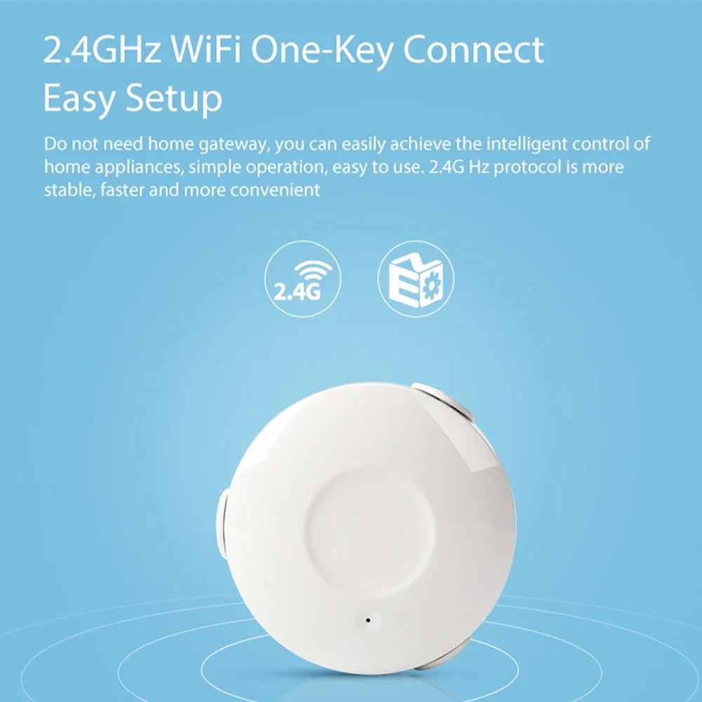 Tuya Wifi Water Detector Leakage Sensor Alarm Leak Detector Sound Smart Life APP Flood Alert Overflow Home Security Warn System
