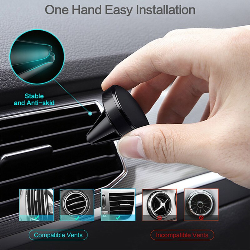 Magnetic Phone Holder For Phone In Car Air Vent Mount Universal Mobile Smartphone Stand Magnet Support Cell Holder For Iphone 14