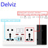 Delviz 18W Type-C Wall Outlet, 4A Smart Quick Charge interface, Universal Dual Socket,Switch control, 1A1C USB Port Power Socket