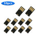 10-100 pieces Pendrive Wholesale 2.0 USB Long Board U Disk Semi-Finished Chip 1GB 2GB 4GB 8GB 16GB 32GB 64GB 128GB Memory Flash