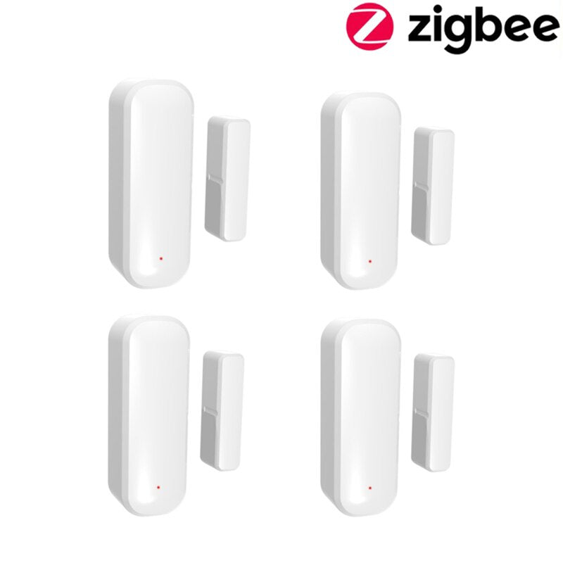 IHSENO ZigBee Door Window Sensor Detector Tuya Smart Life App Home Security Protection Alarm System For Alexa Google Assistant