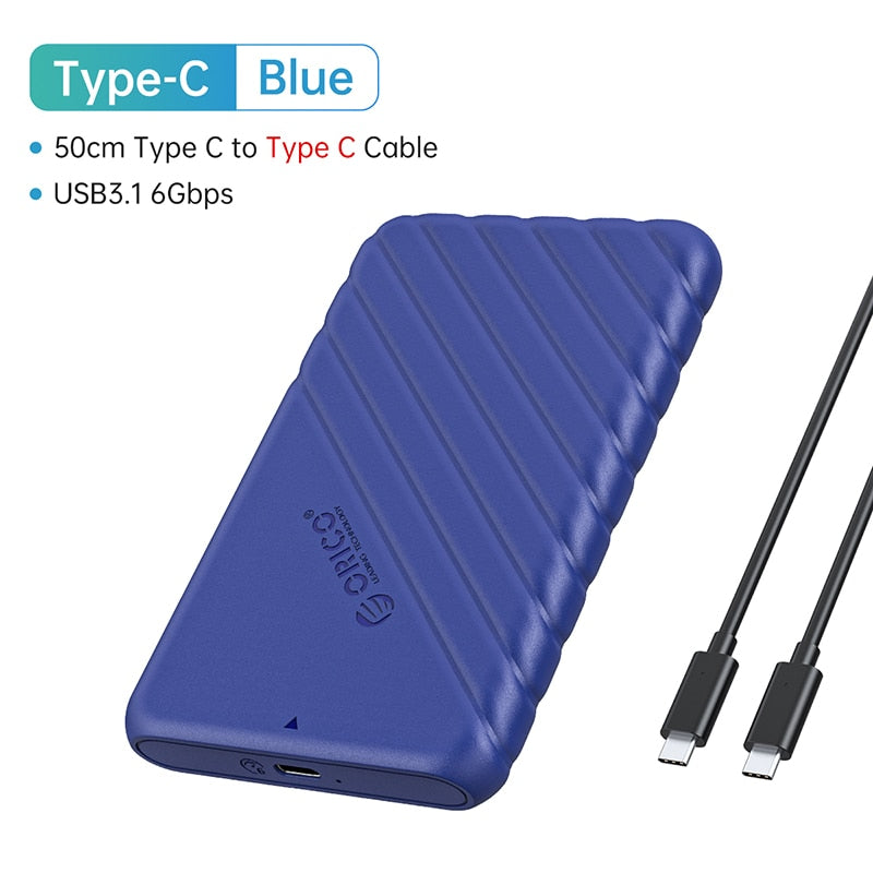 ORICO MicroB USB3.0 2.5" External Storage HDD Case SATA 5Gbps HDD SSD Hard Drive Enclosure Support UASP for PC Laptop