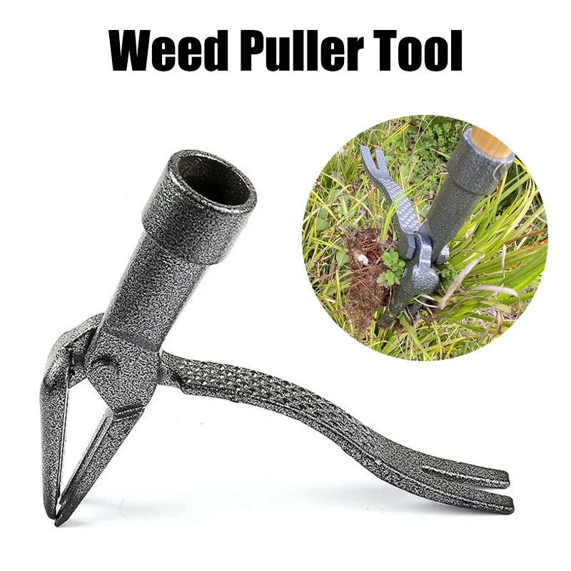 Iron Weed Puller Tool Claw Weeder Root Remover Outdoor Killer Tool Portable Garden Weed Puller Removable With Foot Pedal