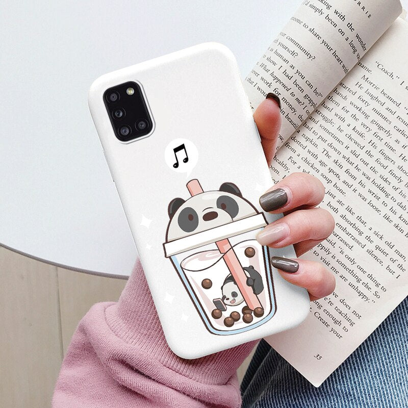 Soft Case For Samsung Galaxy A31 A41 Phone Cover Cute Flowers Butterfly Fundas TPU Coque For Samsung A31 A 31 a 41 Bumper Cases