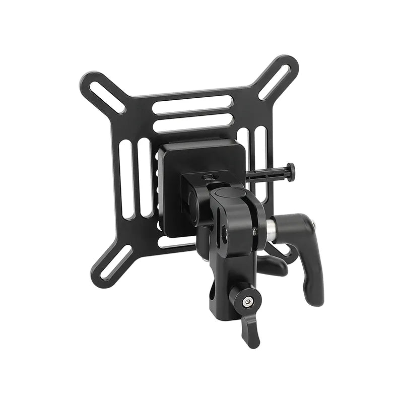 HDRIG Adjustable VESA Monitor Mount with Quick Release V-Lock to C-Stand / Baby Pin Supports Monitors 13 to 32  LCD screens