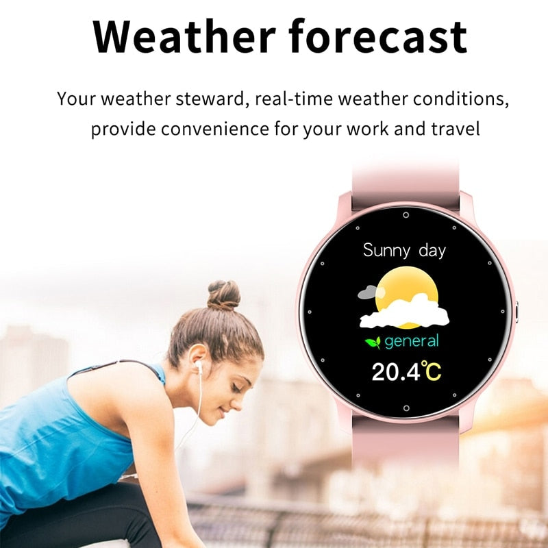 LIGE Smart Watch Men Women Full Touch Screen Sport Fitness Watch Man IP67 Waterproof Bluetooth For Android IOS Smartwatch Men