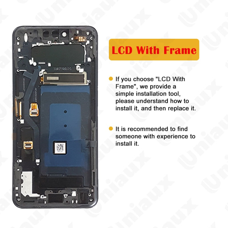 6.1” Original AMOLED For LG G8 ThinQ G820 LCD Display With Frame Touch Screen Digitizer Assembly For LG G8 LCD Screen