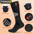Winter Electric Heated Socks USB Rechargeable Remote Control Outdoor Thermal Adjustment Heating Sock Women Men Outdoor Equipment