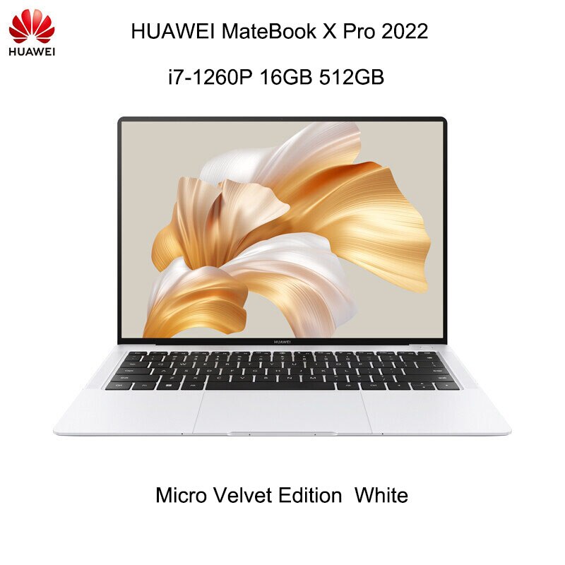 HUAWEI MateBook X Pro 2022 Laptop 14.2 Inch 3.1K TouchScreen Netbook i5-1240P i7-1260P 16GB 512G Intel Iris Xe Graphics Notebook