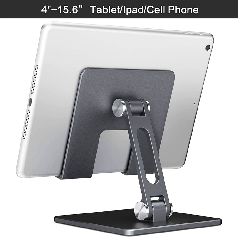 Aluminium Alloy Phone Holder Stand Mobile Smartphone Support Tablet Desk Portable Metal Cell Phone Holder for iPhone iPad