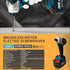 520N.m Brushless Drill Cordless Electric Impact Wrench Rechargeable 1/4 Square Drive Wrench Power Tool For Makita 18V Battery