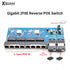 10PCS 100/1000M Reverse POE Fiber Ethernet Switch 2F8E A/B Gigabit PCBA placa metro Optic Media Converter Board Output12V